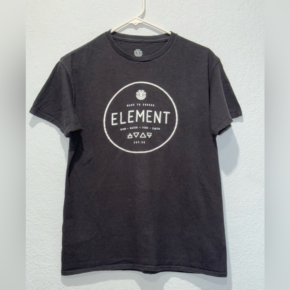 ELEMENT Black Logo T-Shirt | Size: Medium